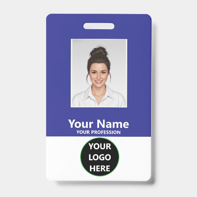 Badge d'identification personnalisé pour employé a (Avant)