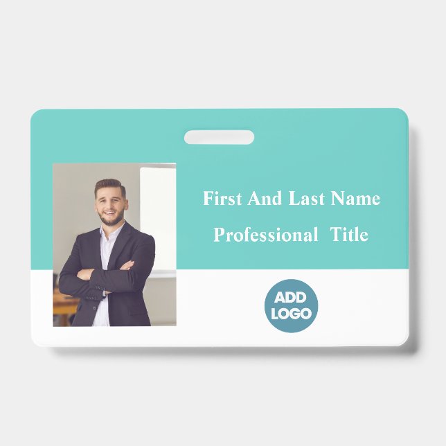 Badge d'identification personnalisé pour employés  (Avant)