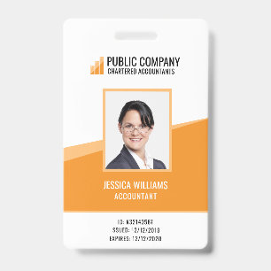 Badge d'identification personnalisé pour employés