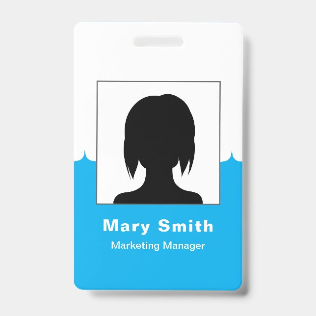 Badge d'identification personnalisé pour employés  (Avant)