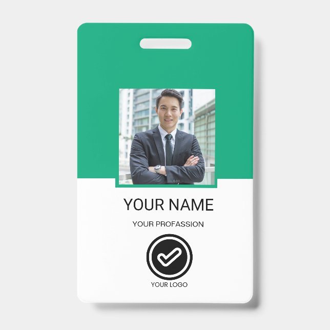 Badge d'identification personnalisé pour employés (Avant)