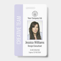 Badge d'identification personnalisé pour employés 