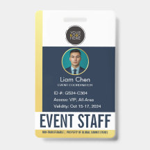 Badge d'identification personnalisé pour le person