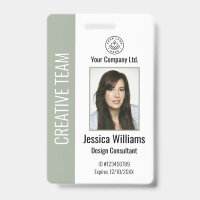 Badge d'identification personnalisé pour les emplo