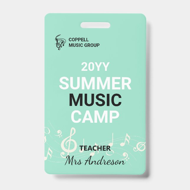 Badge d'identification personnalisé pour professeu (Avant)