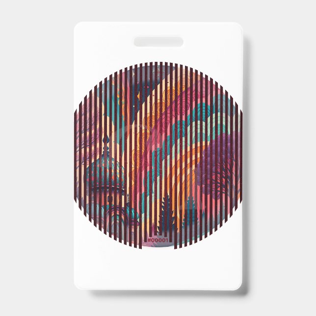 Badge d'identification personnalisé sous forme de  (Avant)