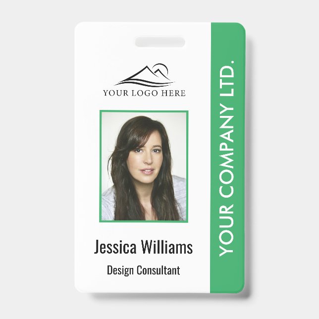 Badge d'identification personnalisée de l'employé  (Avant)