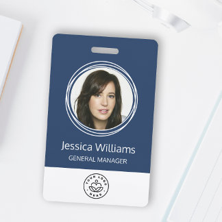 Badge d'identification personnalisée de l'employé 