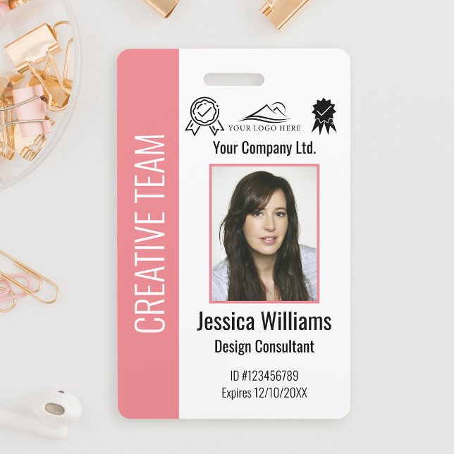 Badge d'identification personnalisée de l'employé  (Créateur téléchargé)