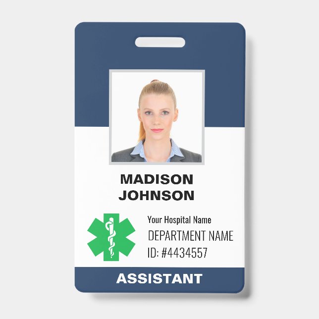 Badge d'identification personnalisée - Photo de l' (Avant)