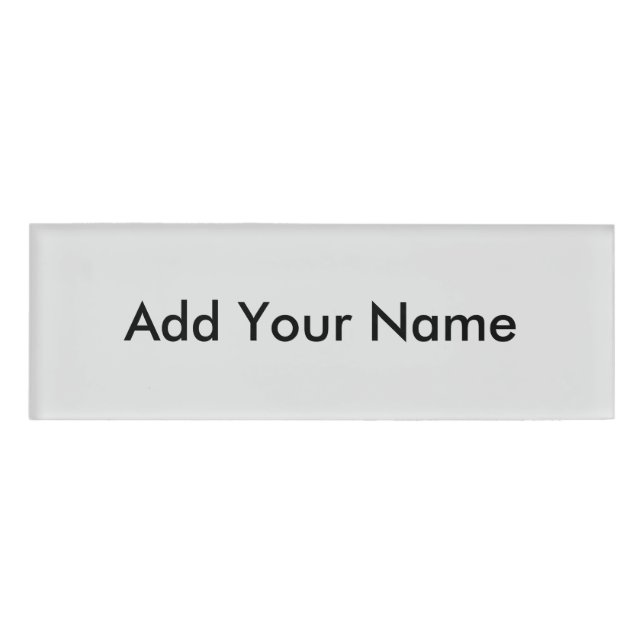 Badge D'identification Personnaliser Ajouter un nom Photo ou oeuvre d'art (Devant)