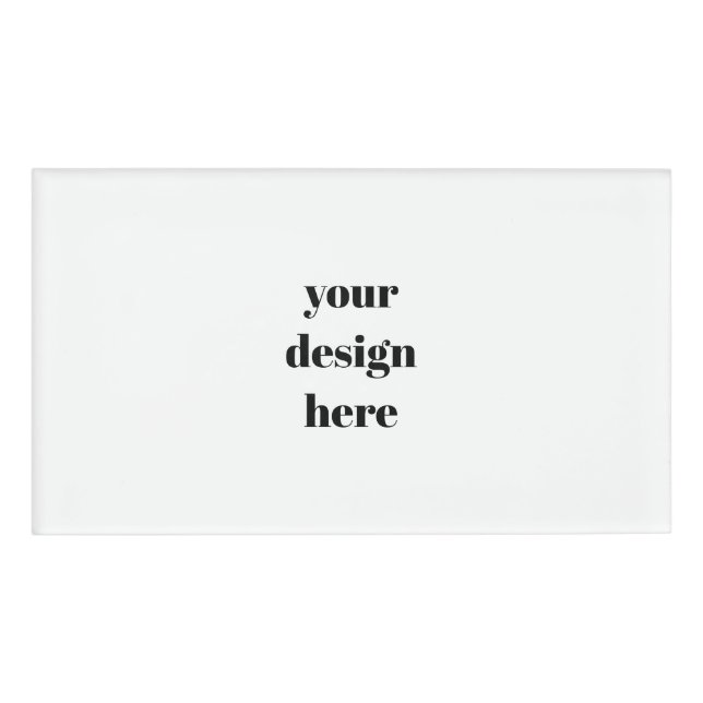 Badge D'identification Personnaliser ou Customiser (Devant)