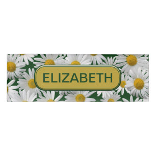 Badge D'identification Personnalisez - la marguerite gaie et lumineuse