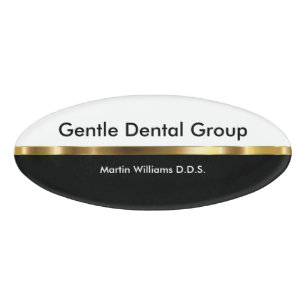 Badge D'identification Personnel administratif chic de dentiste