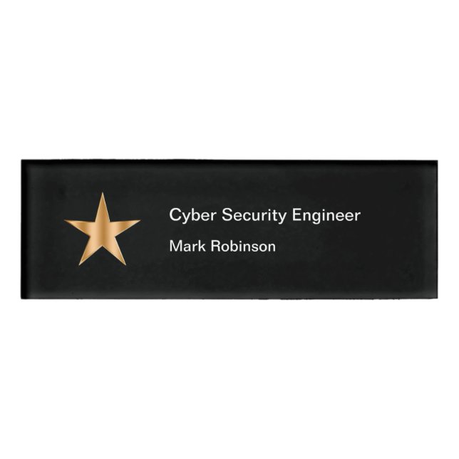 Badge D'identification Personnel des services de cybersécurité (Devant)
