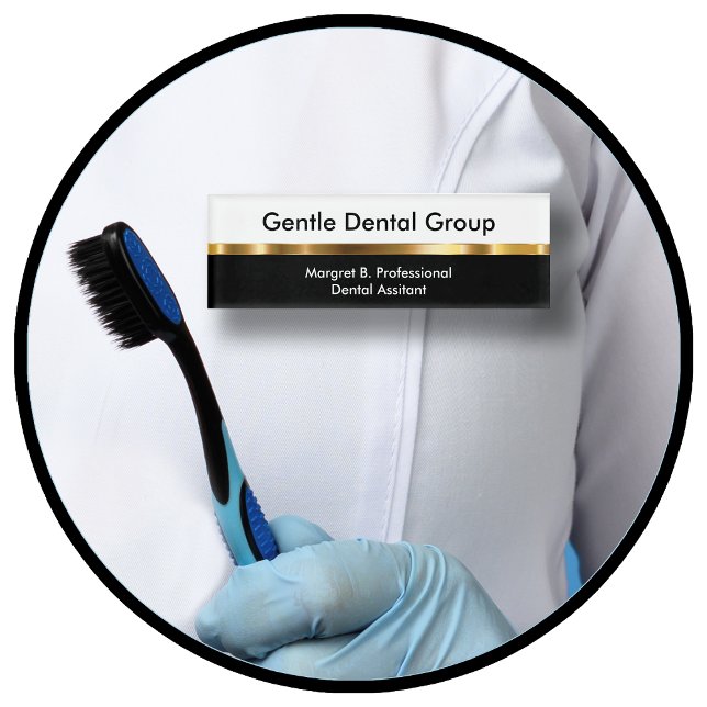 Badge D'identification Personnel du bureau des dentistes de classe (Créateur téléchargé)