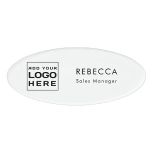 Badge D'identification Personnel du logo d'entreprise moderne personnalis