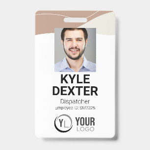 Badge d'identification photo Boho