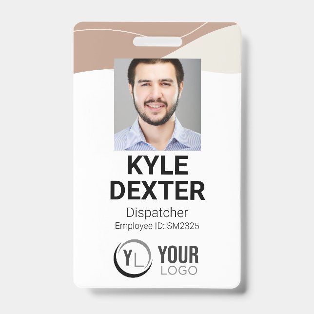 Badge d'identification photo Boho (Avant)
