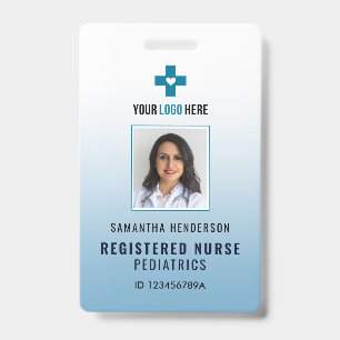 Badge d'identification photo de l'hôpital/médical