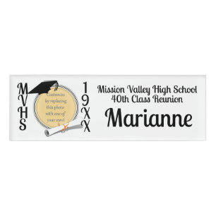Badge D'identification Photo de réunion du lycée des anciens