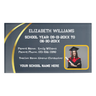 Badge D'identification Photo d'identification de l'enfant de l'école