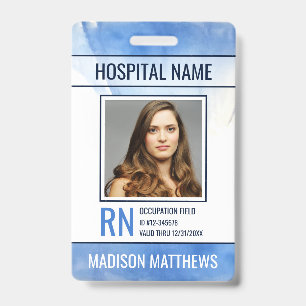Badge d'identification photo personnalisé pour emp