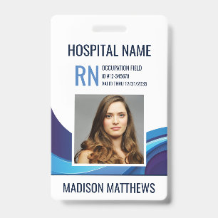 Badge d'identification photo personnalisé pour emp