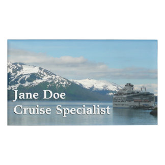 Badge D'identification Photographie de voyage de croisière en Alaska