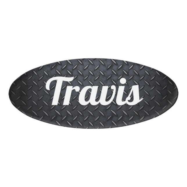 Badge D'identification Plaque de diamant de Travis (Devant)