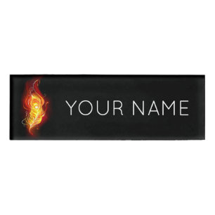Badge D'identification Plumes de paquetage de feu