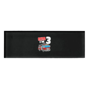Badge D'identification Pompier 3 ans Pompier 3 ans 3e anniversaire