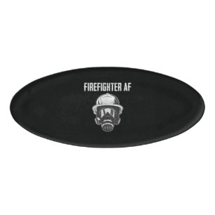 Badge D'identification Pompier AF Masque gaz Funny Firefighter