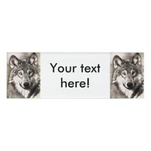 Badge D'identification Portrait de loup