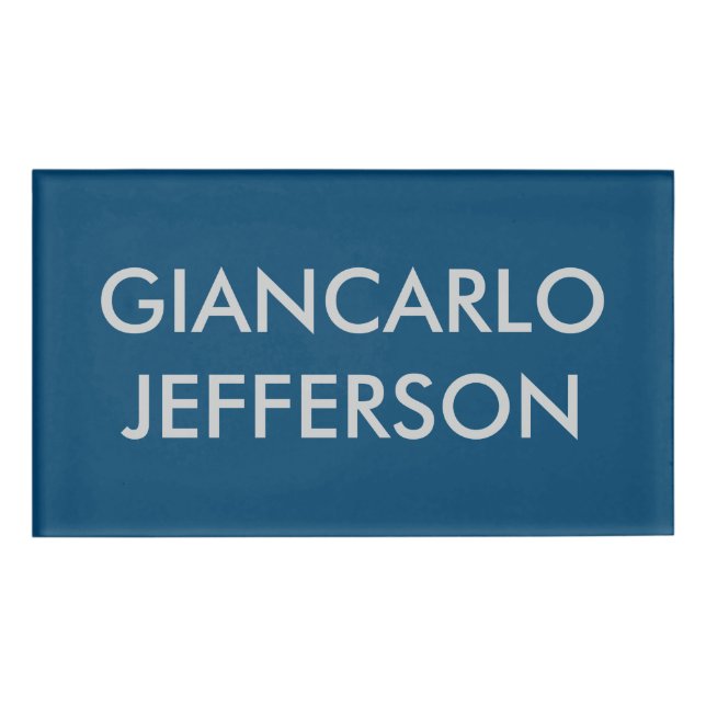 Badge D'identification Poste de personnel personnalisé moderne (Devant)