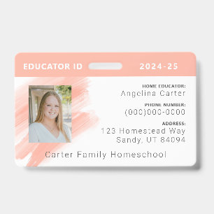 Badge d'identification pour éducateur de l'enseign