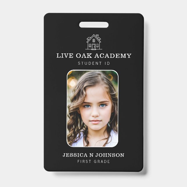 Badge d'identification pour élève à domicile | Min (Avant)