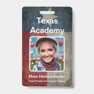 Badge d'identification pour l'école à domicile au