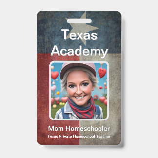Badge d'identification pour l'école à domicile au 