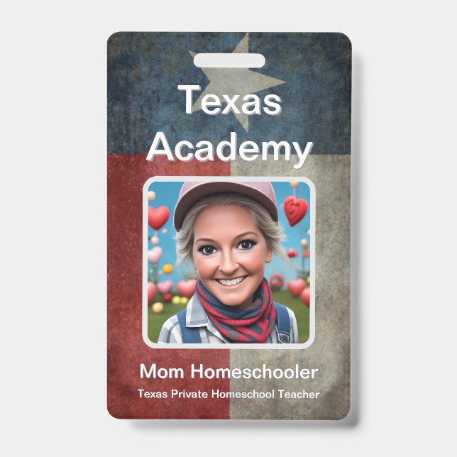 Badge d'identification pour l'école à domicile au  (Avant)