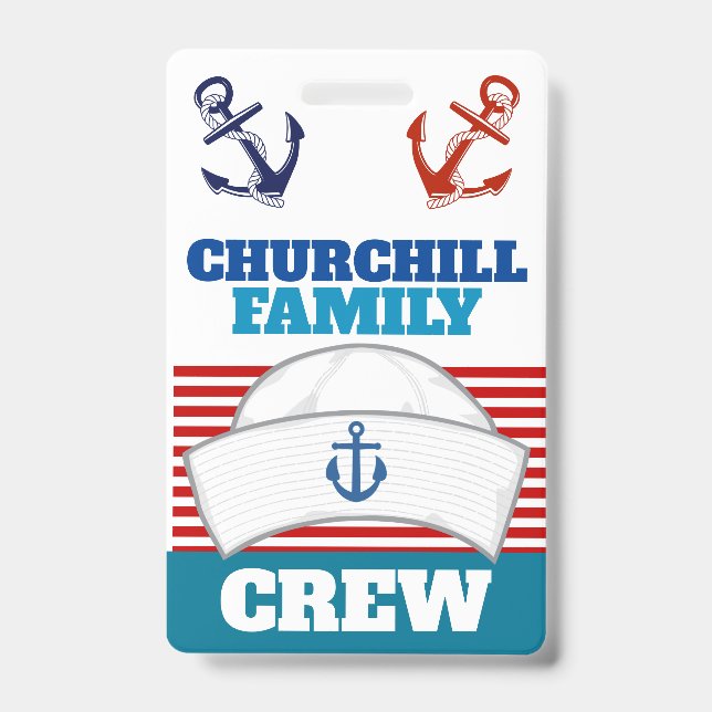 Badge d'identification pour l'équipe familiale (Avant)