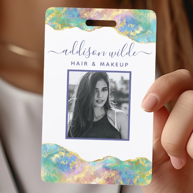 Badge d'identification professionnel en pierre pré (Créateur téléchargé)