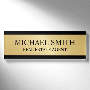 Badge D'identification Professionnel Gold personnalisé
