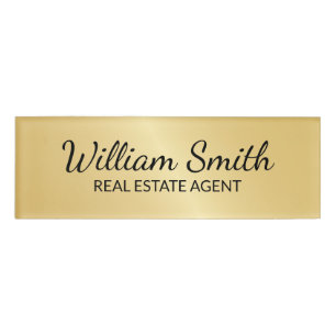 Badge D'identification Professionnel Gold personnalisé