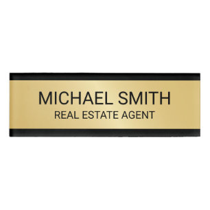 Badge D'identification Professionnel Gold personnalisé