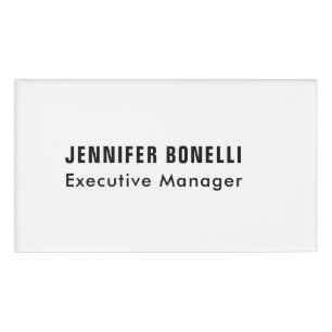 Badge D'identification Professionnel minimaliste moderne tendance