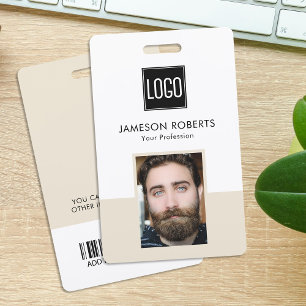 Badge d'identification professionnelle personnalis