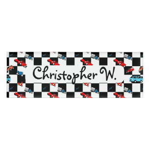 Badge D'identification Racing Road Fun Véhicules Vintages Enfants