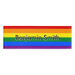 Badge D'identification RAINBOW & STARS LGBT COLORS + vos idées