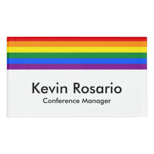Badge D'identification RAINBOW & STARS LGBT COLORS + vos idées